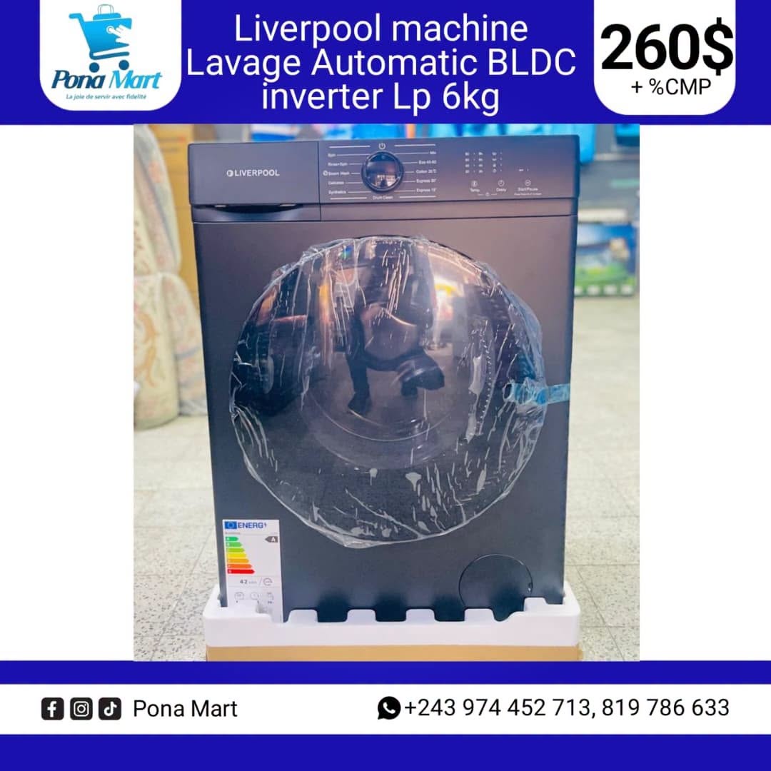 Liverpool Machine à laver Automatic BLDC Inverter LP 6kg